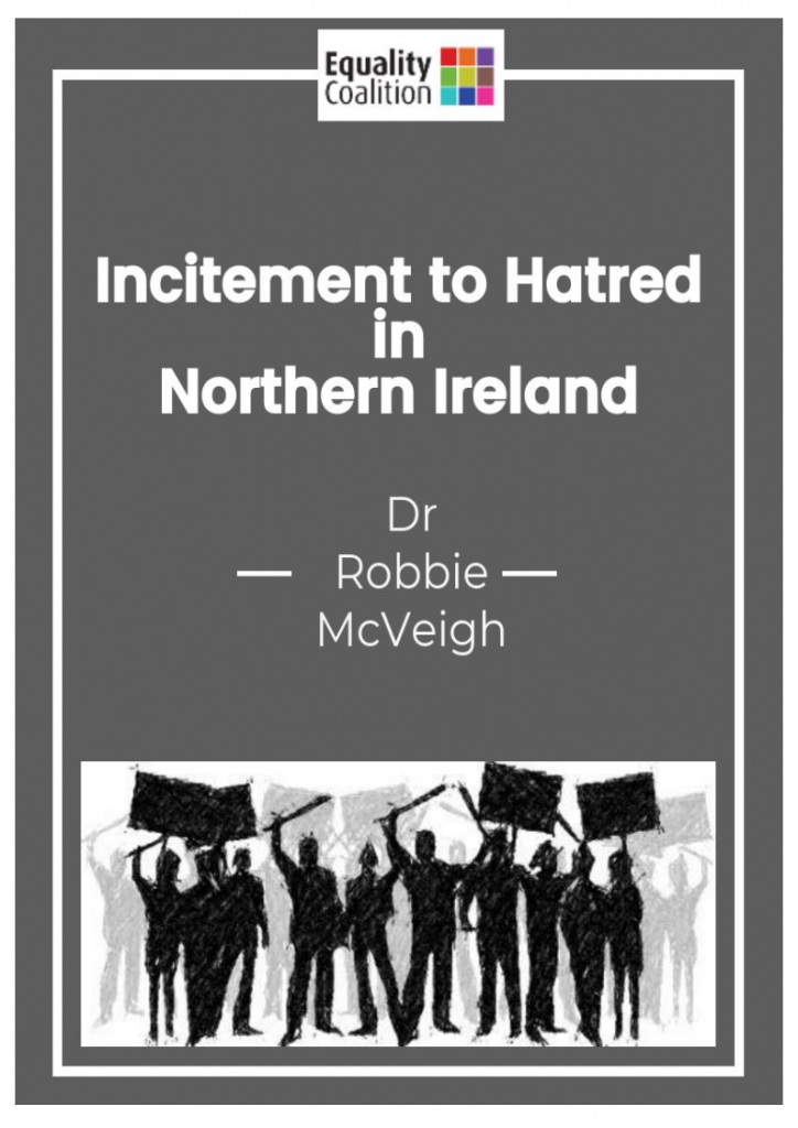 Cover of the Incitement to Hatred in NI report