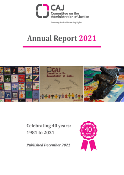 Cover of CAJ 2021 annual report